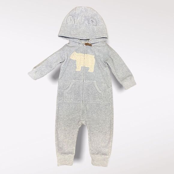 Carters | 3/$15 Hooded Baby Sleeper - Picture 1 of 5
